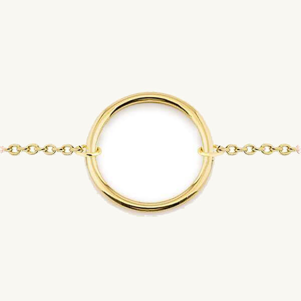 Open Circle Charm Bracelet