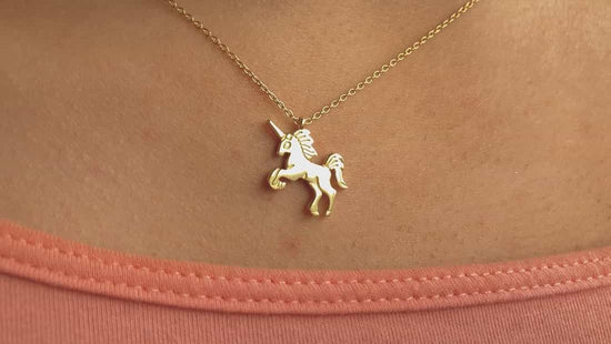 Unicorn Pendant Necklace Video